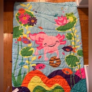 Girl Scouts Puffy Camp Blanket Axolotl